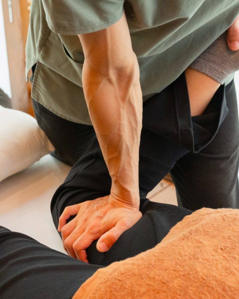 ストレッチ施術風景